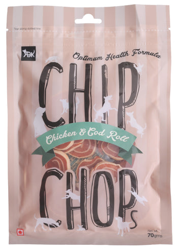 Chip Chops : Chicken & Codfish Rolls Dog Treats